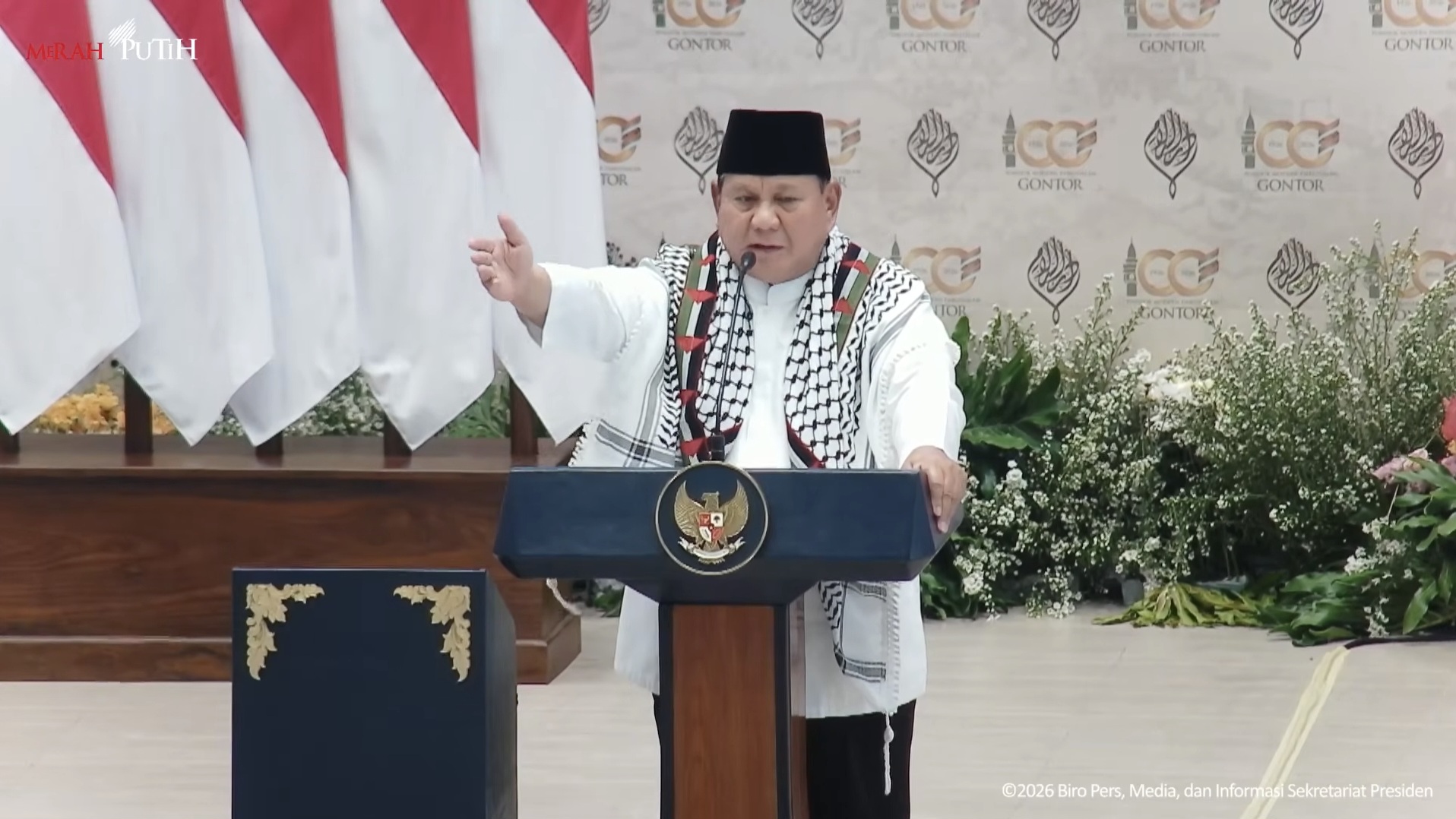 Dukungan Prabowo untuk Palestina dalam Acara Gontor