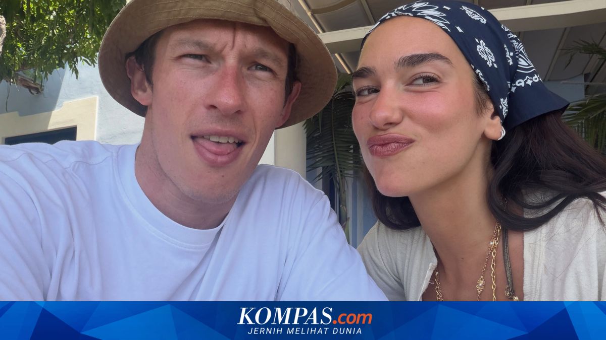 Gaya Santai Bulan Madu Dua Lipa dan Callum Turner di Italia