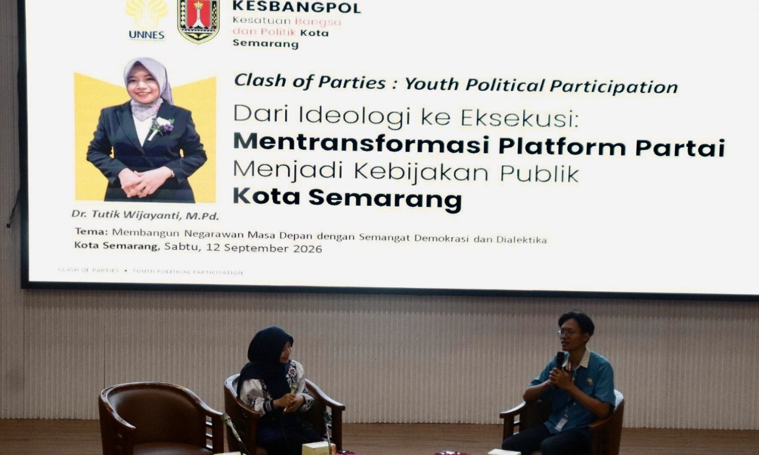 Mahasiswa Antropologi Sosial FIB Undip Berinovasi dalam Edukasi Politik di Balaikota Semarang