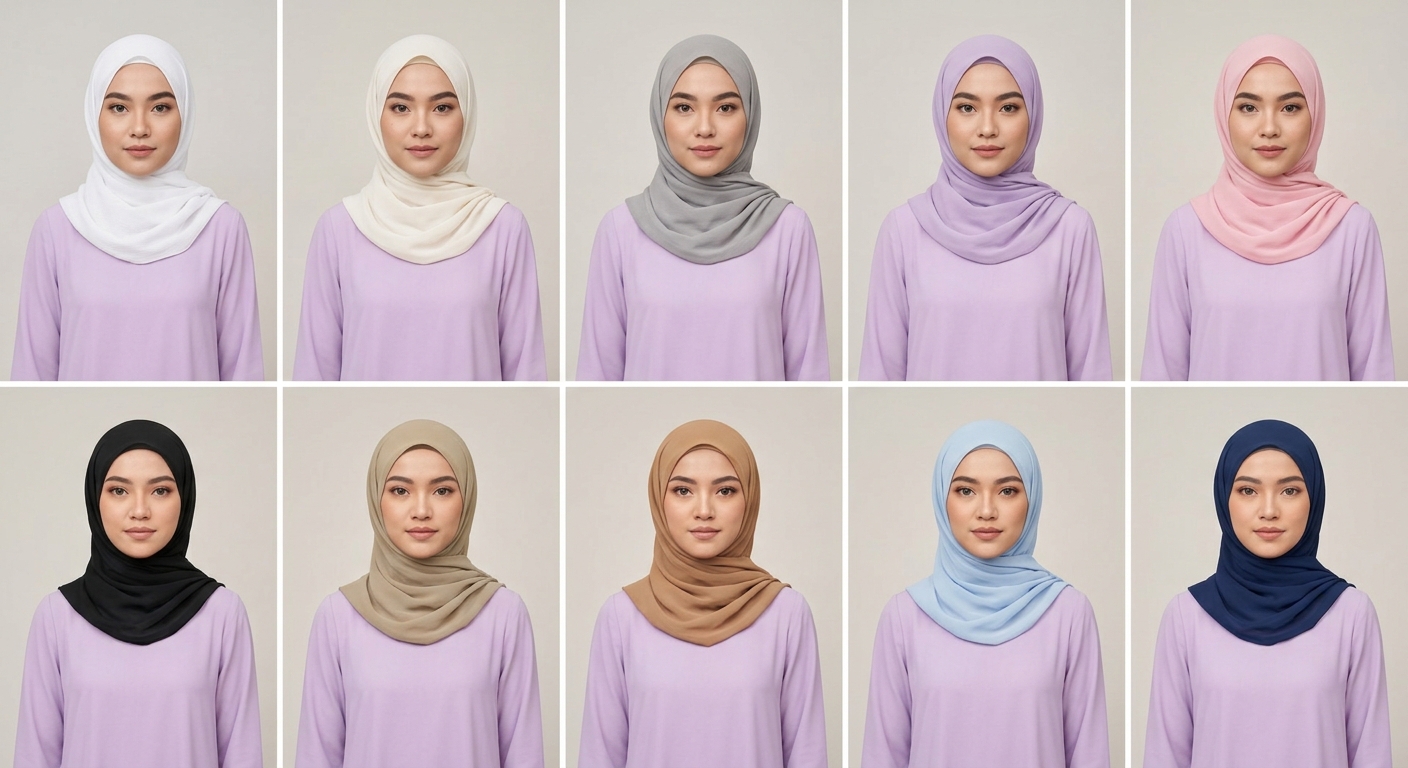 Kombinasi Jilbab yang Tepat untuk Baju Lilac: 10 Pilihan Menarik