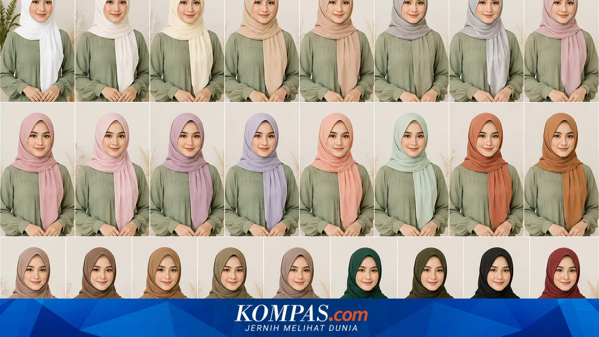 Kombinasi Warna Jilbab yang Tepat untuk Baju Sage