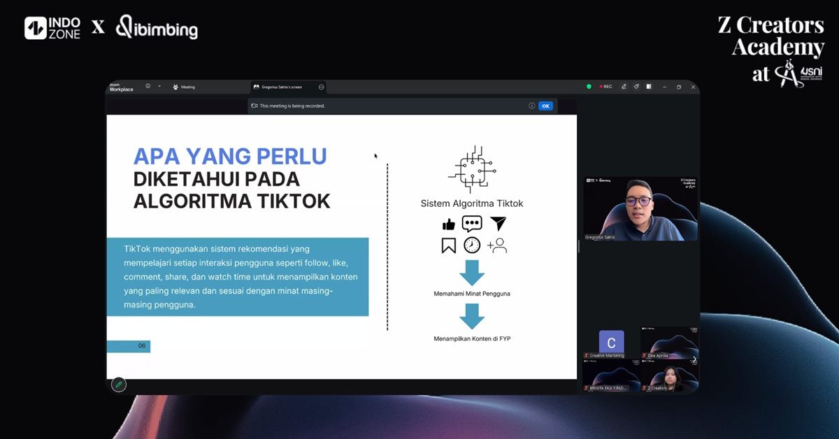Mahasiswa USNI Mengungkap Cara Membaca Algoritma TikTok dalam Diskusi Menarik Bersama INDOZONE