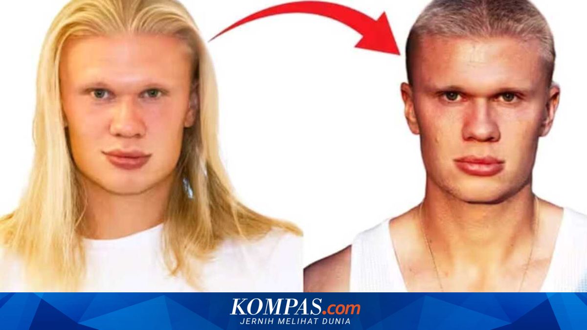 Erling Haaland Tampil Segar dengan Potongan Rambut Baru