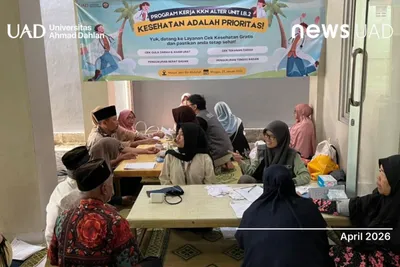 Mahasiswa KKN Asal UAD Turun Tangan, Sediakan Pemeriksaan Kesehatan Gratis untuk Warga Bantul