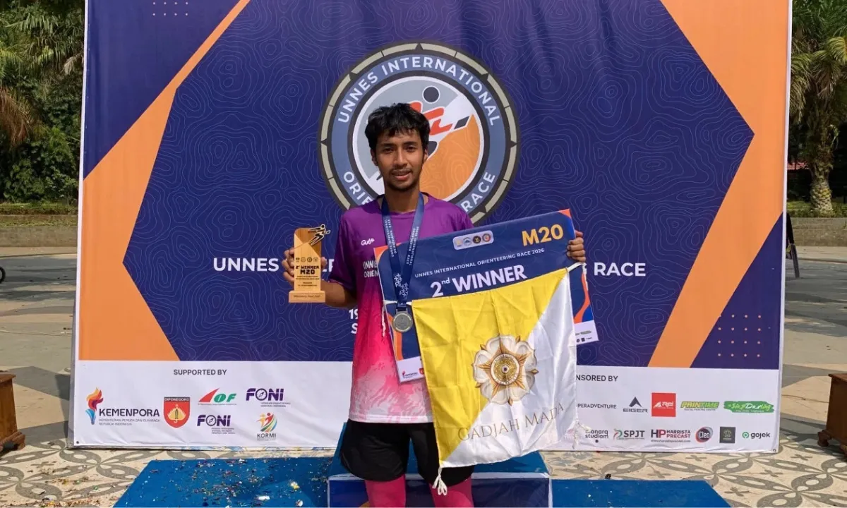 Mahasiswa UGM Sultan Davendra Raih Juara Kedua di Kompetisi Orienteering Internasional