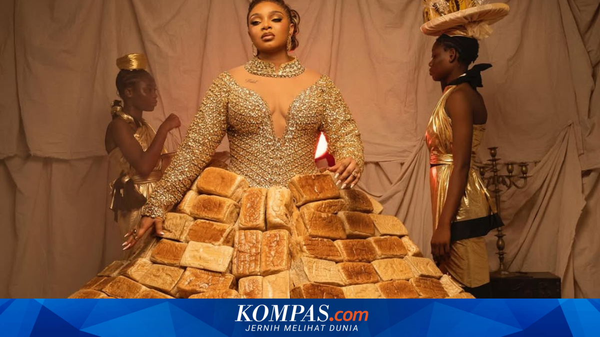 Queen Mercy Atang Tampil Menarik dengan Gaun Roti di AMVCA 2026