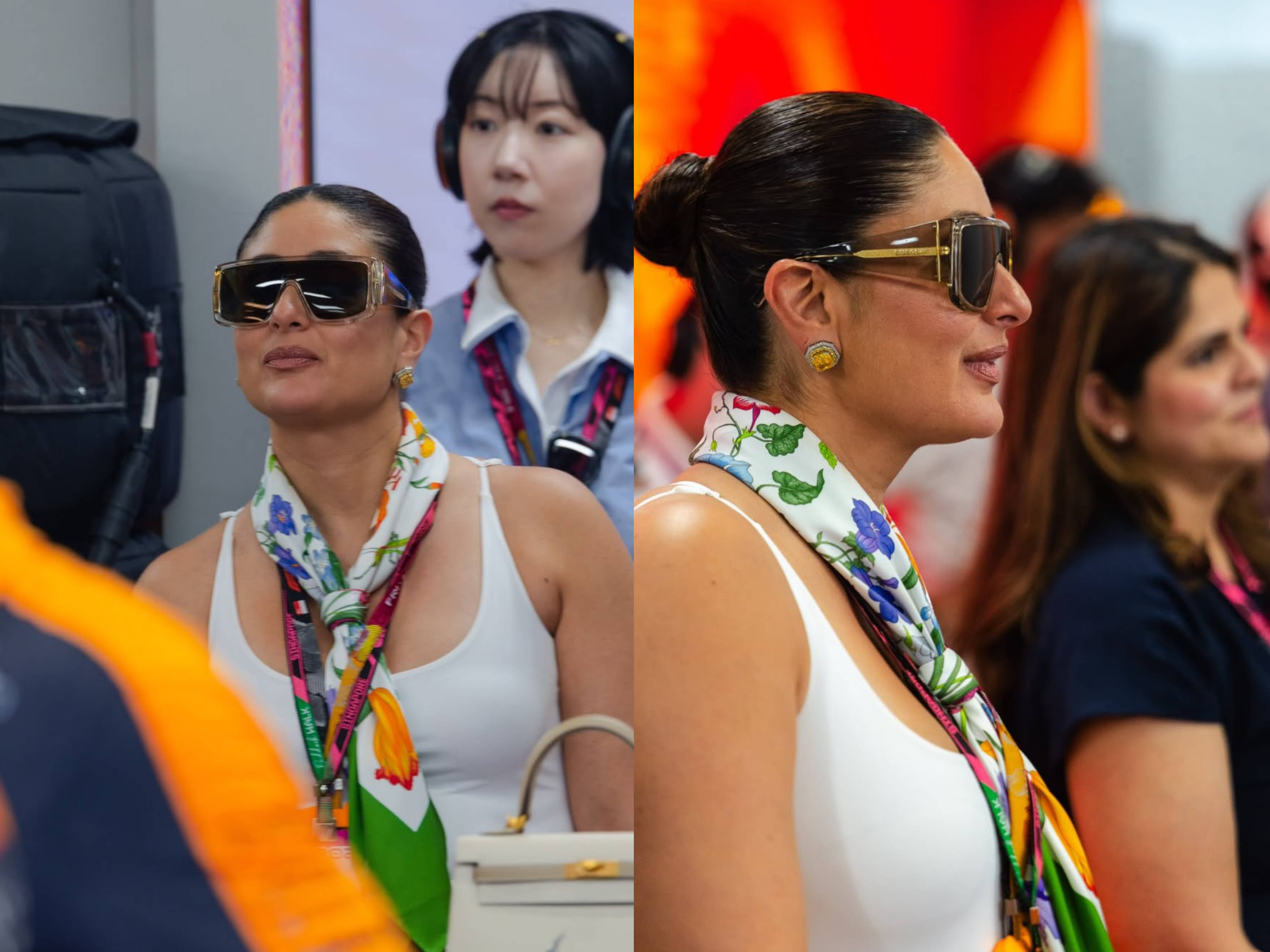 Kareena Kapoor Tampil Elegan di F1 Singapura dengan Gaya Sederhana