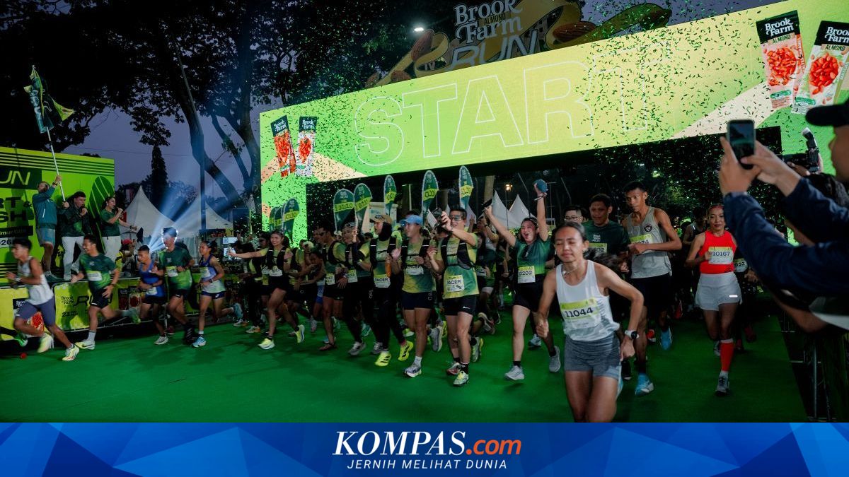 Semangat Berlari dan Gaya Hidup Sehat, 5.000 Peserta Meriahkan BrookFarm Almond Run