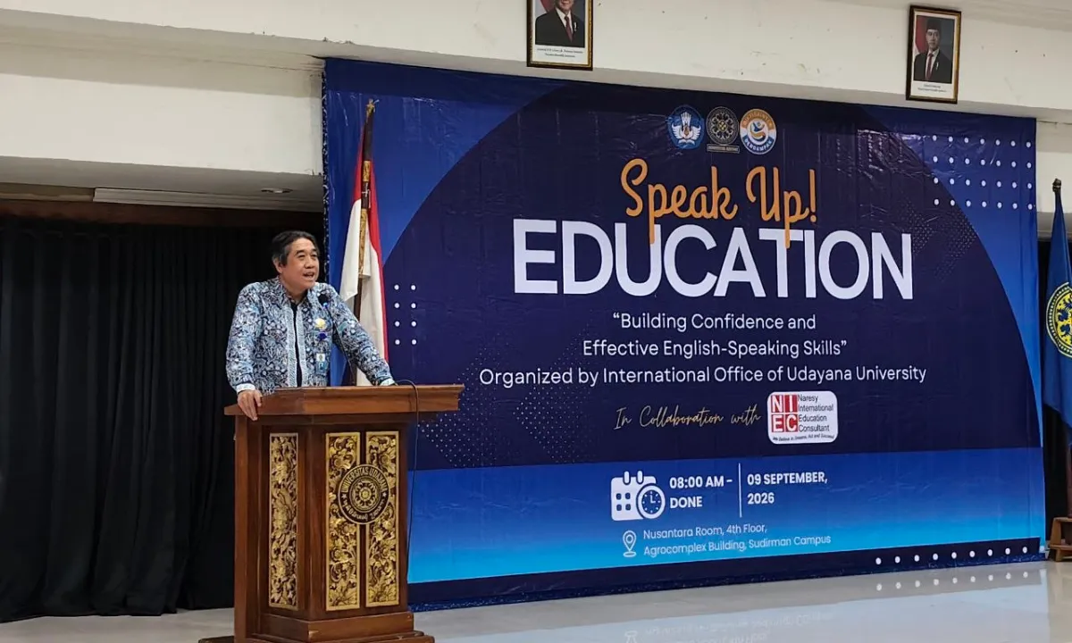 Mewujudkan Impian Studi di Luar Negeri, KUI Universitas Udayana Adakan Workshop "SPEAK UP!" Bersama NIEC
